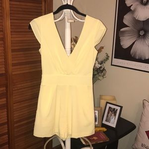Butter Yellow Bebe Romper
